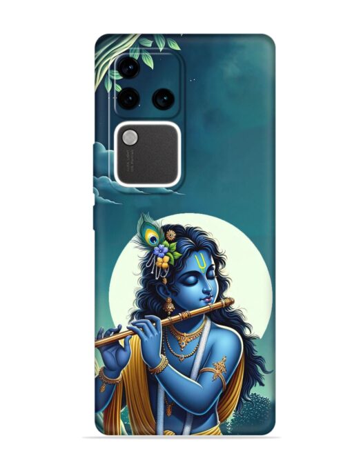 Krishna's Divine Flute Embossed Soft Silicone Case for Vivo V30 Pro (5G) Zapvi