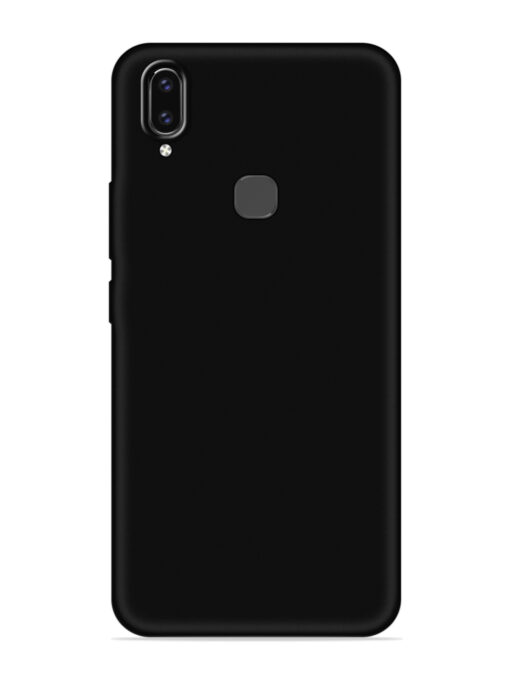 Plain Black Soft Silicone Case for Vivo V9 Pro Zapvi