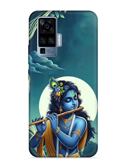 Krishna's Divine Flute Embossed Soft Silicone Case for Vivo X50 Pro Zapvi