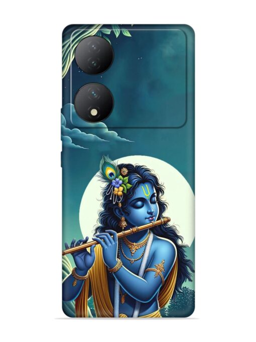 Krishna's Divine Flute Embossed Soft Silicone Case for Vivo Y100 (5G) Zapvi