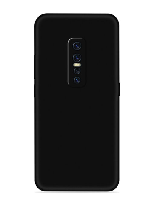 Plain Black Soft Silicone Case for Vivo Y17 Pro Zapvi