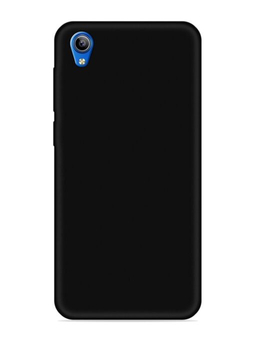 Plain Black Soft Silicone Case for Vivo Y1S Zapvi