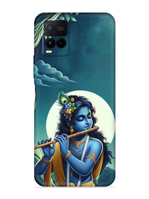 Krishna's Divine Flute Embossed Soft Silicone Case for Vivo Y21 Zapvi