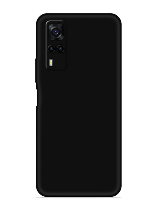 Plain Black Soft Silicone Case for Vivo Y51 Zapvi