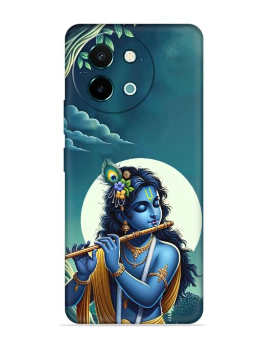 Krishna's Divine Flute Embossed Soft Silicone Case for Vivo Y58 (5G)