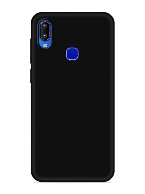 Plain Black Soft Silicone Case for Vivo Y85