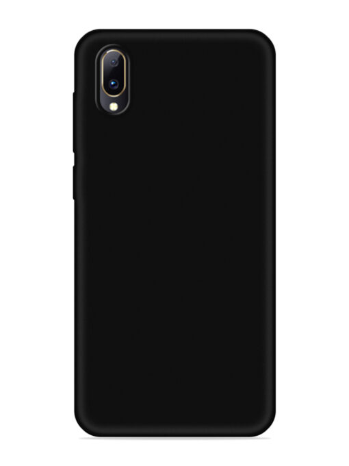 Plain Black Soft Silicone Case for Vivo Y97 Zapvi