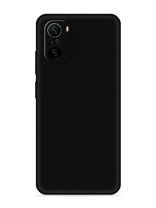 Plain Black Soft Silicone Case for Xiaomi Mi 11X Pro (5G) Zapvi