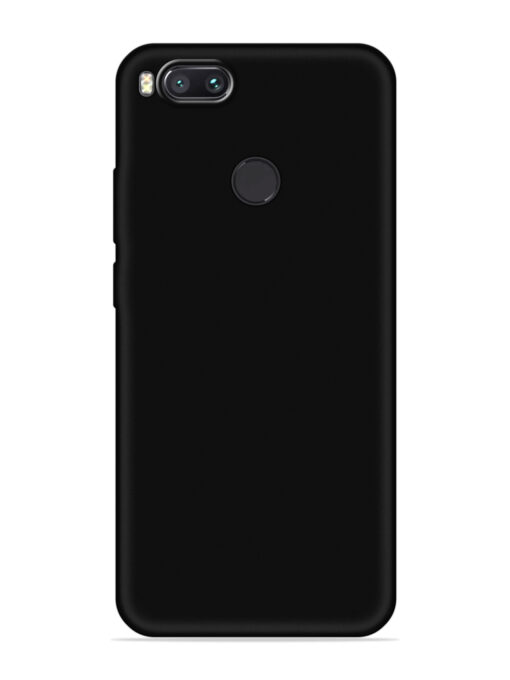 Plain Black Soft Silicone Case for Xiaomi Mi A1 Zapvi