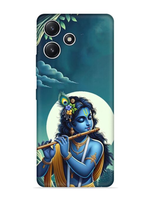 Krishna's Divine Flute Embossed Soft Silicone Case for Xiaomi Redmi 12 (5G)