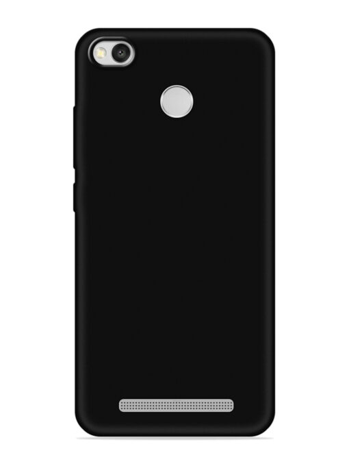 Plain Black Soft Silicone Case for Xiaomi Redmi 3S Prime Zapvi