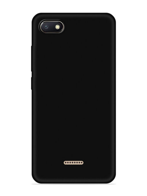 Plain Black Soft Silicone Case for Xiaomi Redmi 6A Zapvi