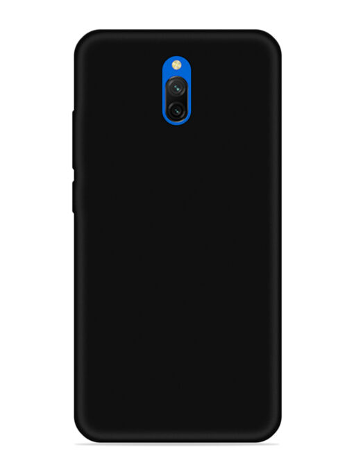 Plain Black Soft Silicone Case for Xiaomi Redmi 8A Dual Zapvi