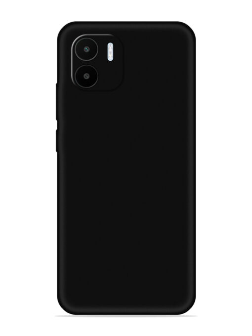 Plain Black Soft Silicone Case for Xiaomi Redmi A1 (2022) Zapvi