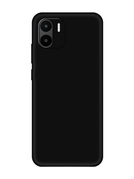 Plain Black Soft Silicone Case for Xiaomi Redmi A2 Zapvi