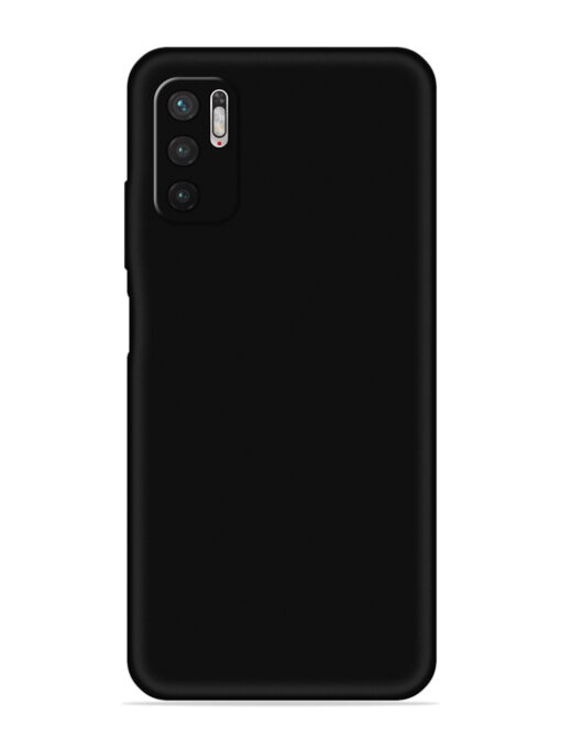 Plain Black Soft Silicone Case for Xiaomi Redmi Note 10T (5G) Zapvi