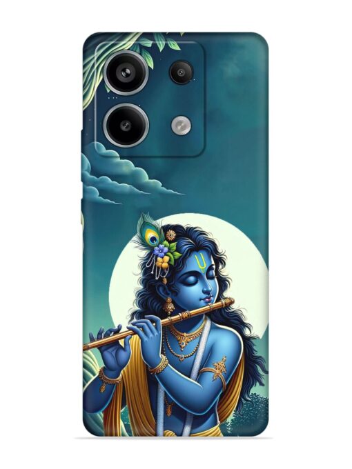 Krishna's Divine Flute Embossed Soft Silicone Case for Xiaomi Redmi Note 13 Pro (5G) Zapvi