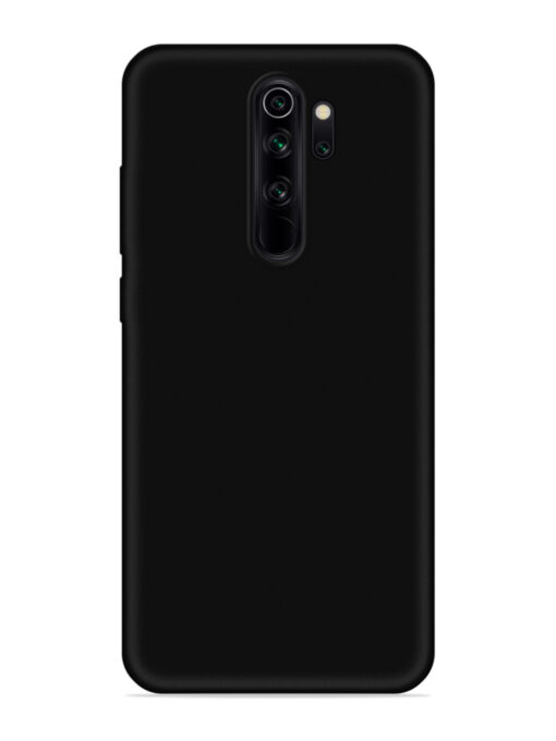 Plain Black Soft Silicone Case for Xiaomi Redmi Note 8 Pro Zapvi