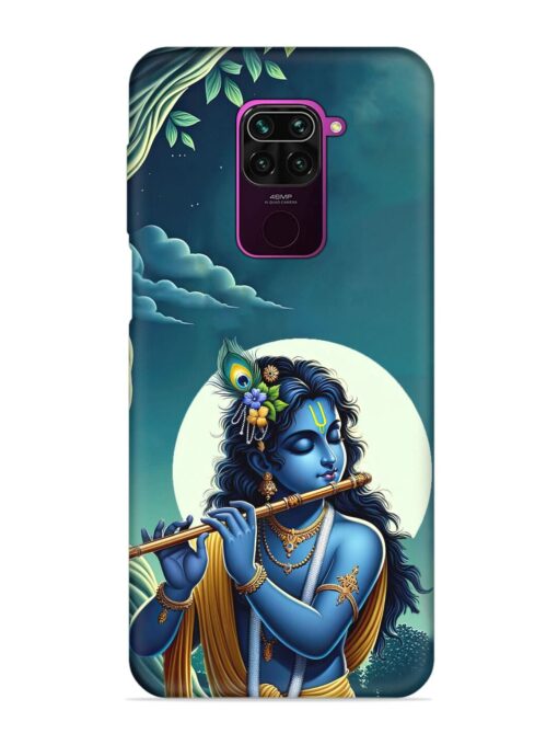 Krishna's Divine Flute Embossed Soft Silicone Case for Xiaomi Redmi Note 9