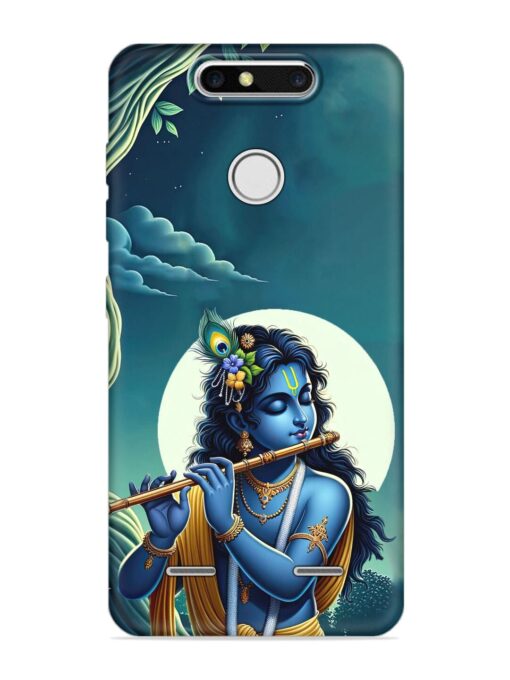 Krishna's Divine Flute Embossed Soft Silicone Case for Zte Blade V8 Mini