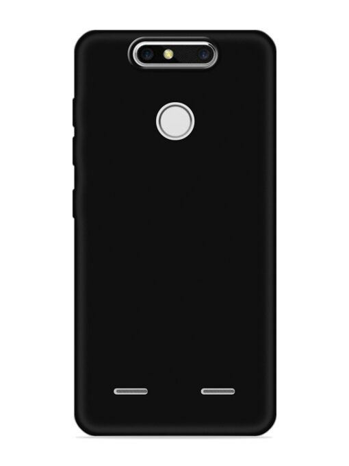 Plain Black Soft Silicone Case for Zte Blade V8 Mini Zapvi