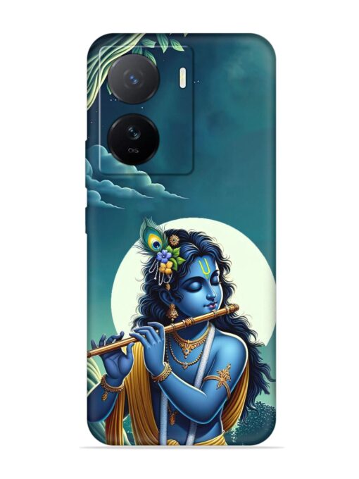 Krishna's Divine Flute Embossed Soft Silicone Case for Iqoo Z7 (5G) Zapvi