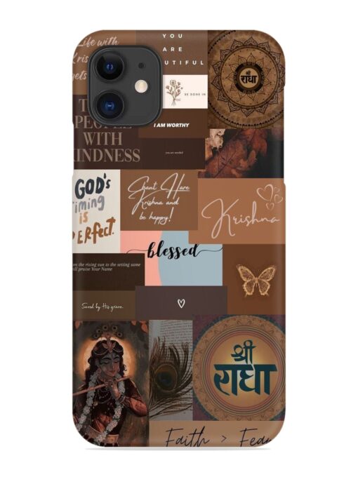 Krishna-Inspired Aesthetic Snap Case for Apple Iphone 12 Mini Zapvi