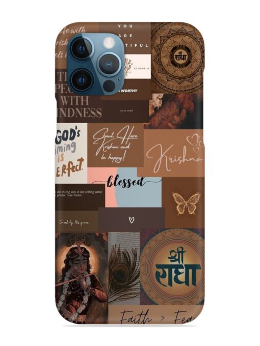 Krishna-Inspired Aesthetic Snap Case for Apple Iphone 12 Pro Zapvi