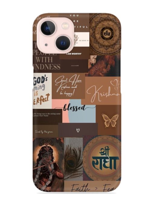 Krishna-Inspired Aesthetic Snap Case for Apple Iphone 13 Zapvi