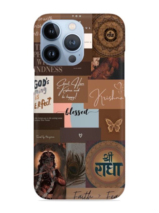 Krishna-Inspired Aesthetic Snap Case for Apple Iphone 13 Pro