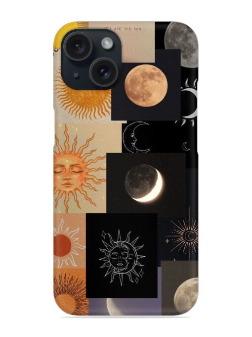 Celestial Collage Snap Case for Apple Iphone 15 Zapvi