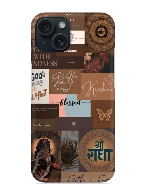 Krishna-Inspired Aesthetic Snap Case for Apple Iphone 15 Zapvi