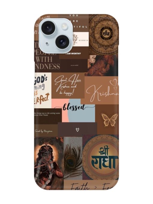 Krishna-Inspired Aesthetic Snap Case for Apple Iphone 15 Plus