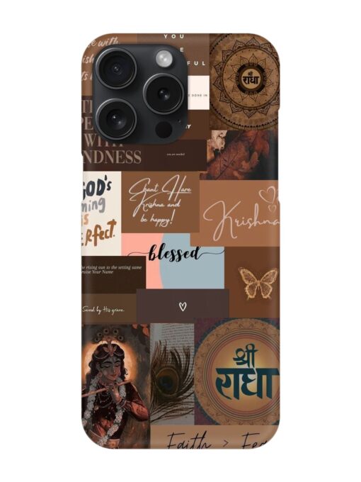 Krishna-Inspired Aesthetic Snap Case for Apple Iphone 15 Pro Max Zapvi