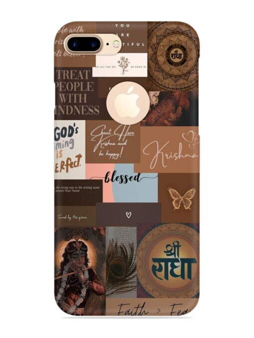 Krishna-Inspired Aesthetic Snap Case for Apple Iphone 7 Plus (Logo Cut) Zapvi