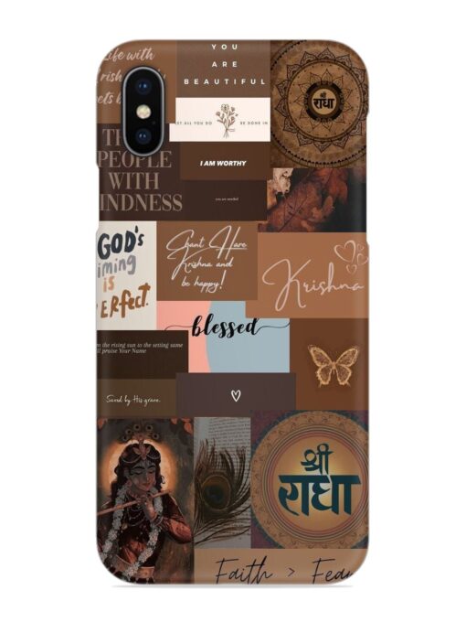 Krishna-Inspired Aesthetic Snap Case for Apple Iphone X