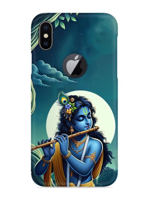 Krishna's Divine Flute Snap Case for Apple Iphone X (Logo Cut) Zapvi