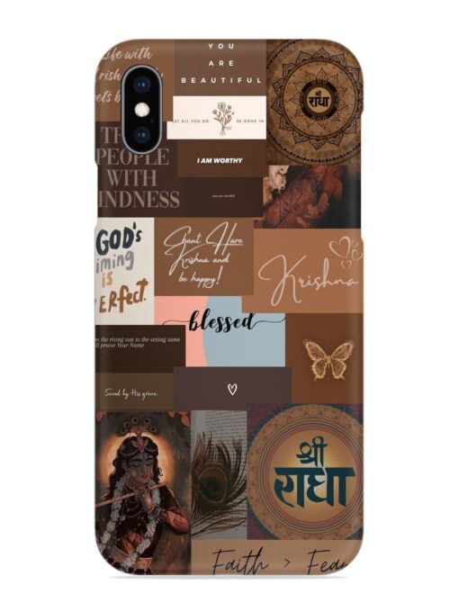 Krishna-Inspired Aesthetic Snap Case for Apple Iphone Xs Zapvi