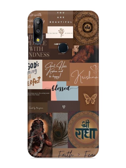 Krishna-Inspired Aesthetic Snap Case for Asus Zenfone Max Pro M2 Zapvi