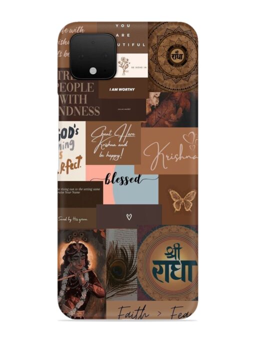 Krishna-Inspired Aesthetic Snap Case for Google Pixel 4 Zapvi