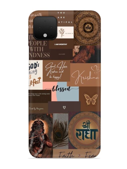 Krishna-Inspired Aesthetic Snap Case for Google Pixel 4 Xl Zapvi