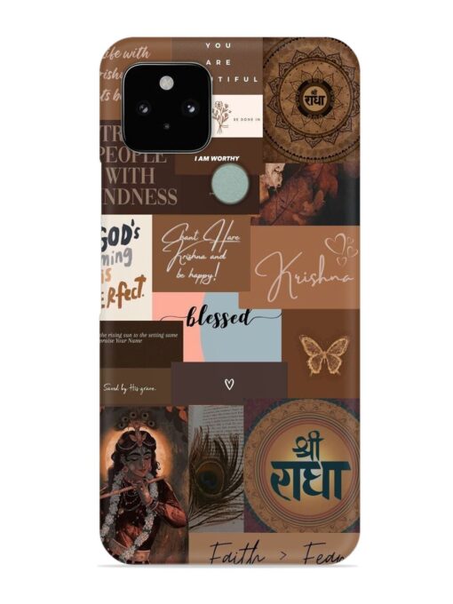 Krishna-Inspired Aesthetic Snap Case for Google Pixel 5 Zapvi