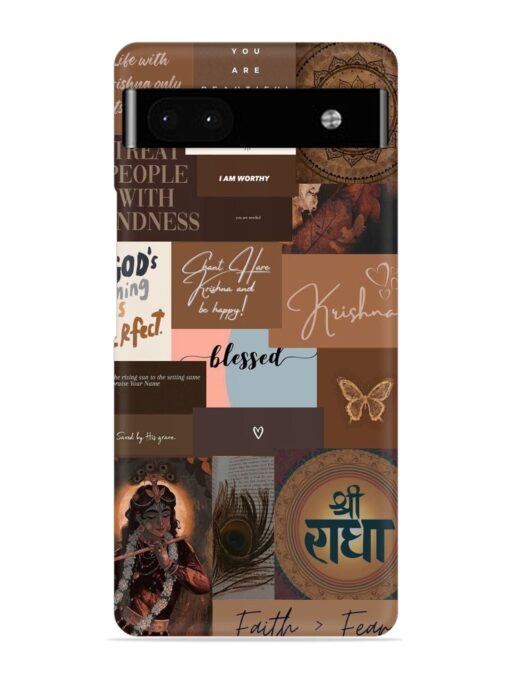 Krishna-Inspired Aesthetic Snap Case for Google Pixel 6A Zapvi