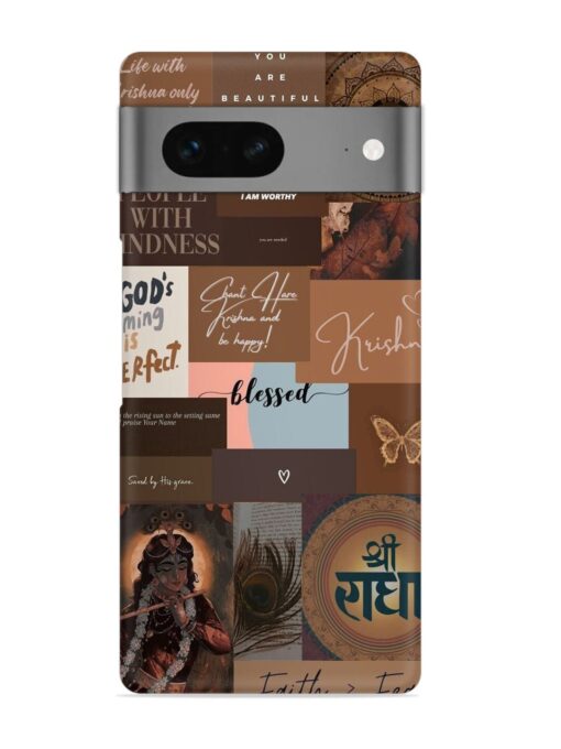 Krishna-Inspired Aesthetic Snap Case for Google Pixel 7