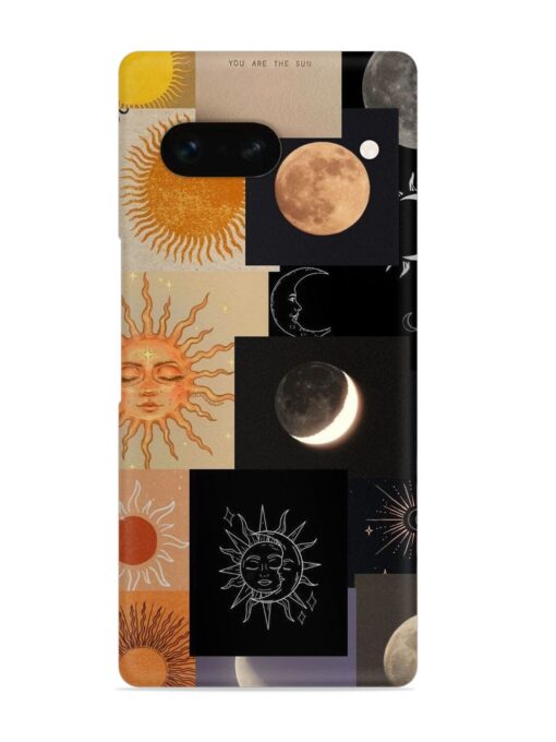 Celestial Collage Snap Case for Google Pixel 7A Zapvi