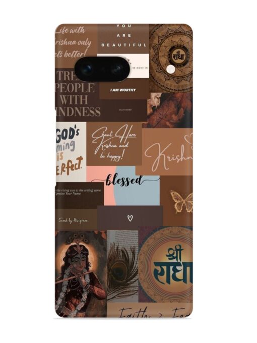 Krishna-Inspired Aesthetic Snap Case for Google Pixel 7A Zapvi