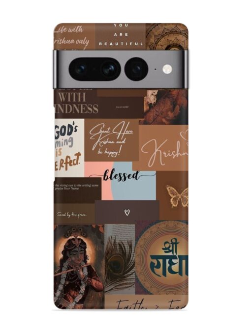 Krishna-Inspired Aesthetic Snap Case for Google Pixel 7 Pro Zapvi