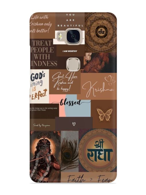 Krishna-Inspired Aesthetic Snap Case for Honor 5X