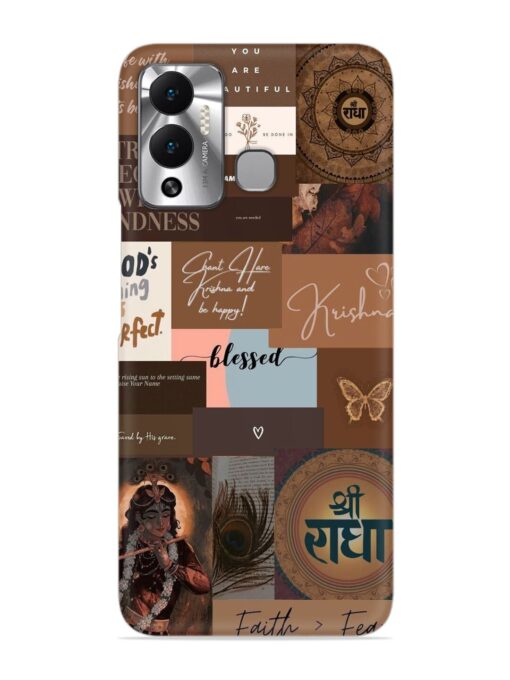 Krishna-Inspired Aesthetic Snap Case for Infinix Hot 12 Play Zapvi