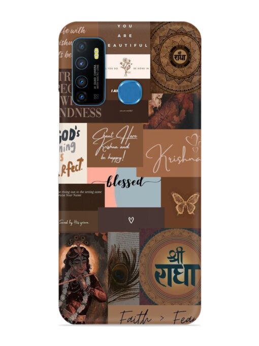 Krishna-Inspired Aesthetic Snap Case for Infinix Hot 9